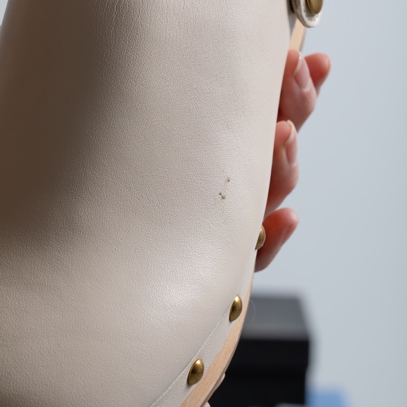 J. Crew Convertible Leather Clogs in Dusty Ivory - Picture 8 of 8